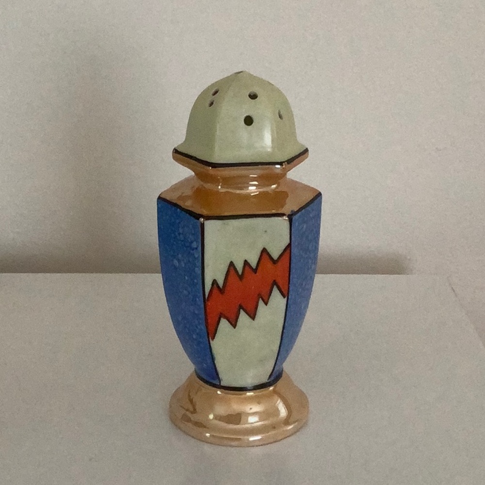 Art Deco Lusterware Sugar Shaker Handpainted Made In Japan